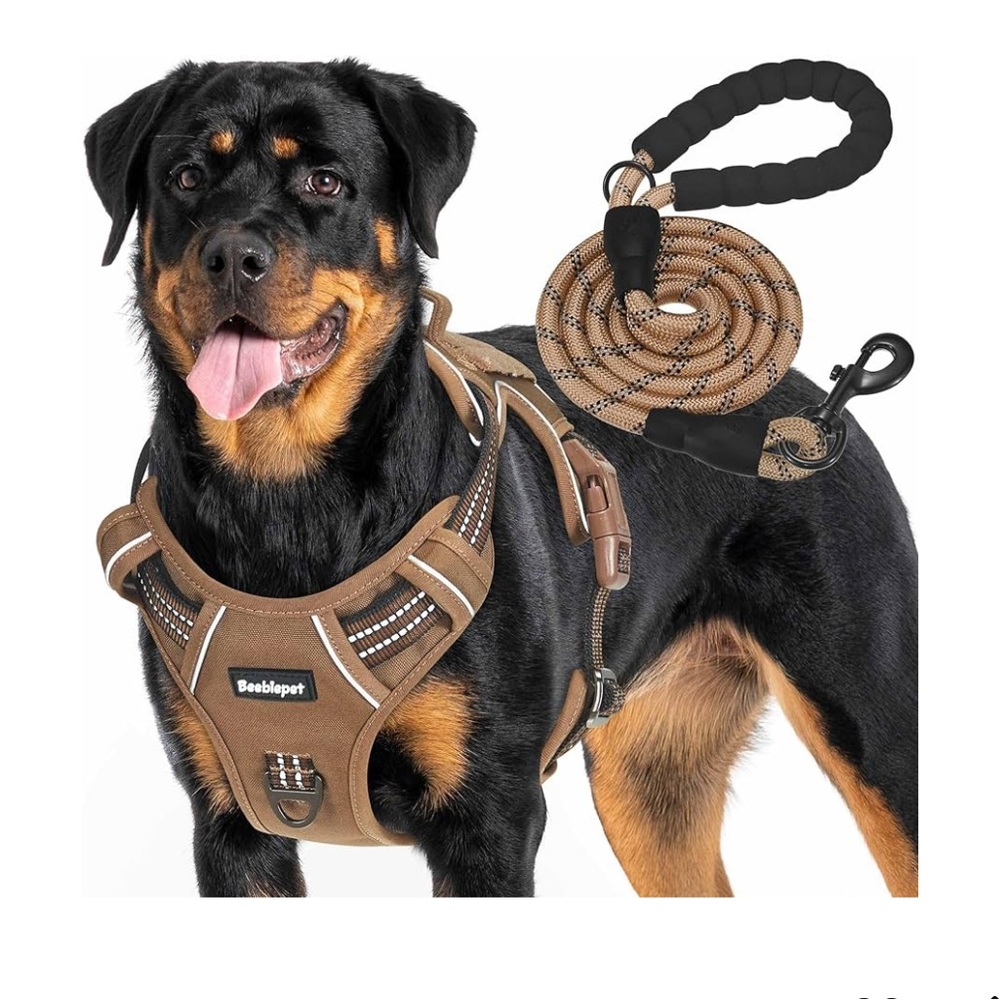 NWT Heavy Duty Tactical Dog Harness with Leash size XL